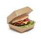 Clamshell para Hamburguesa Kraft - 10 unidades - Miniatura 2