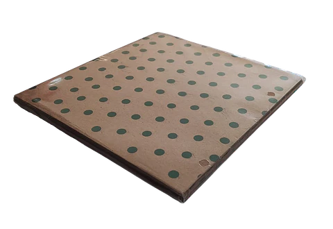 Papel para Alfajor -  14x14 - 100 unidades. - puntos verdes