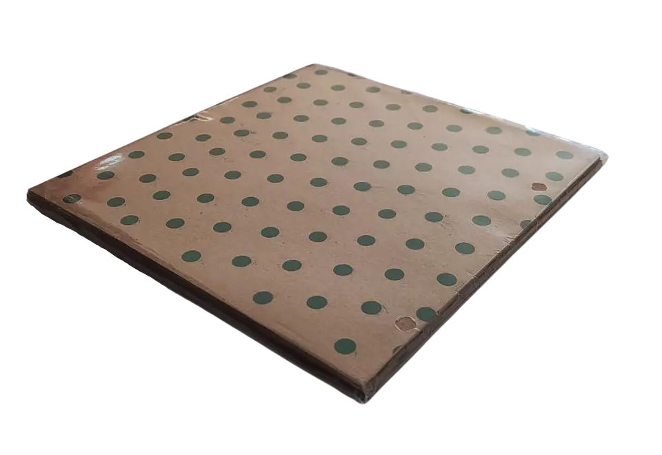 Papel para Alfajor -  14x14 - 100 unidades. - puntos verdes 1