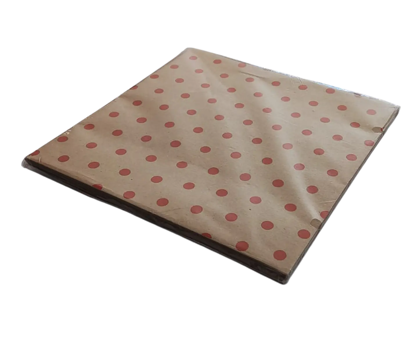 Papel para Alfajor -  14x14 - 100 unidades. - puntos rojos 1