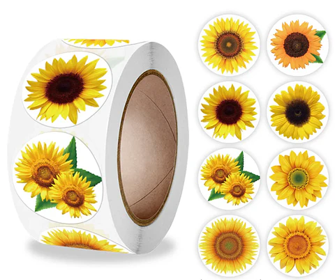 50 Stickers - Girasol