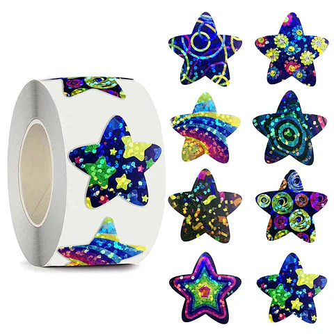 50 Stickers - Estrellas 01 espaciales