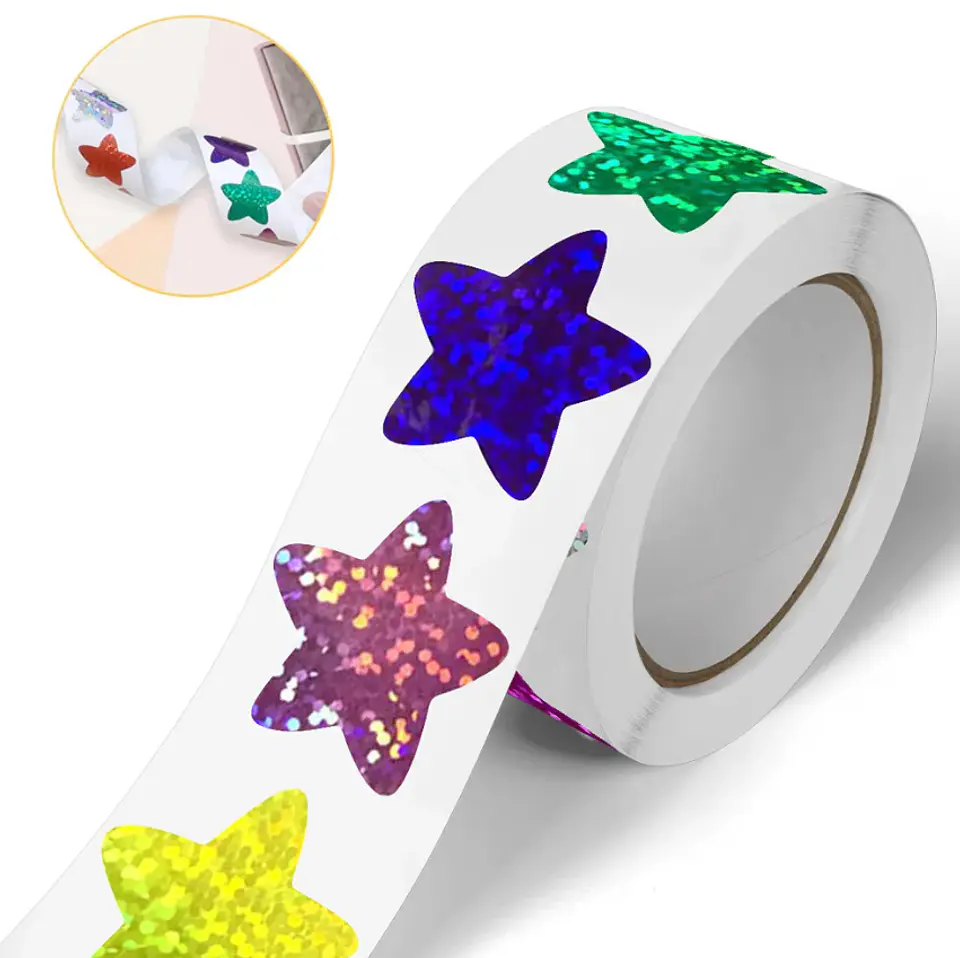 50 Stickers - Estrellas 02 Colores 3