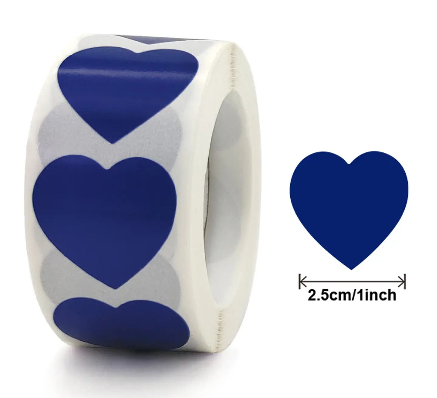 50 Stickers - Corazon 03 azul 1