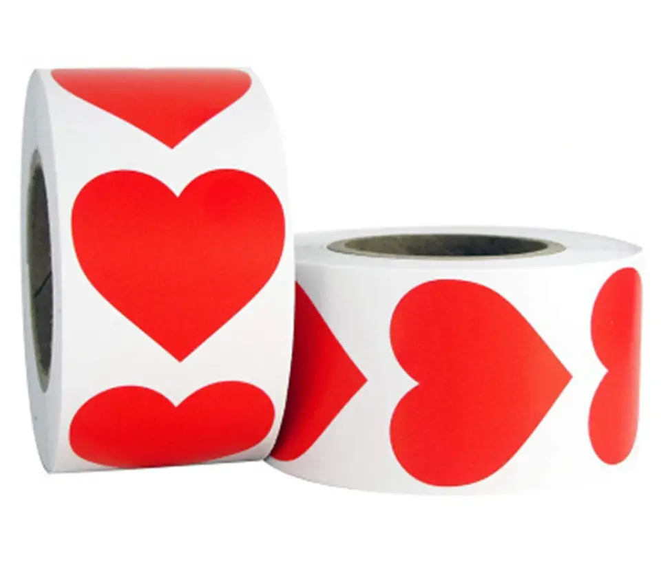 50 Stickers - Corazon 06 Roja 1