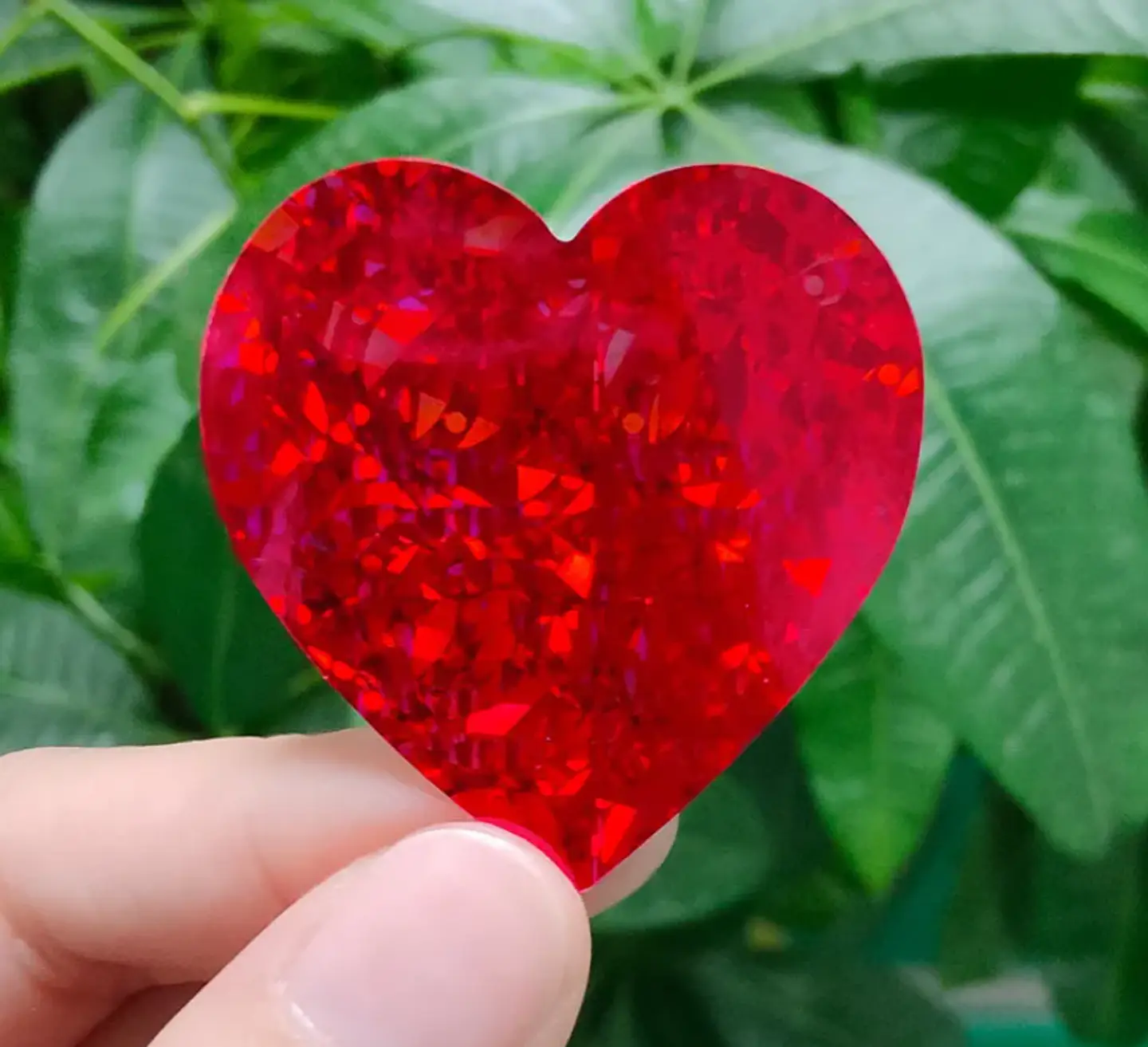 50 Stickers - Corazon 08 Rojo Brillante 2