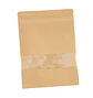 50 Bolsas Doypack  10x15 cm con Sello Hermético de Papel Kraft con Ventana - Miniatura 9