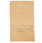 50 Bolsas Doypack  12x20 cm con Sello Hermético de Papel Kraft con Ventana - Miniatura 8
