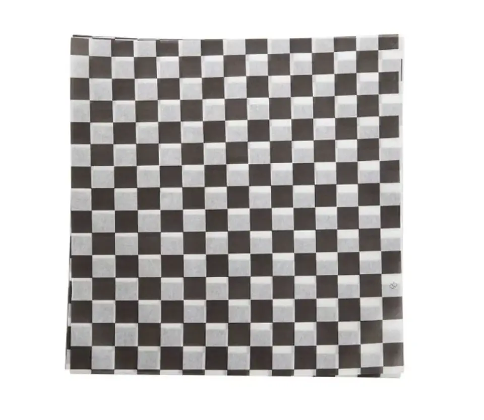 Papel Antigrasa  - Blanco/Negro - 30x30 cm  100 unidades 3