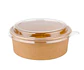 Bowl Kraft con Tapa Transparente - 1300 cc - 25u - Miniatura 1