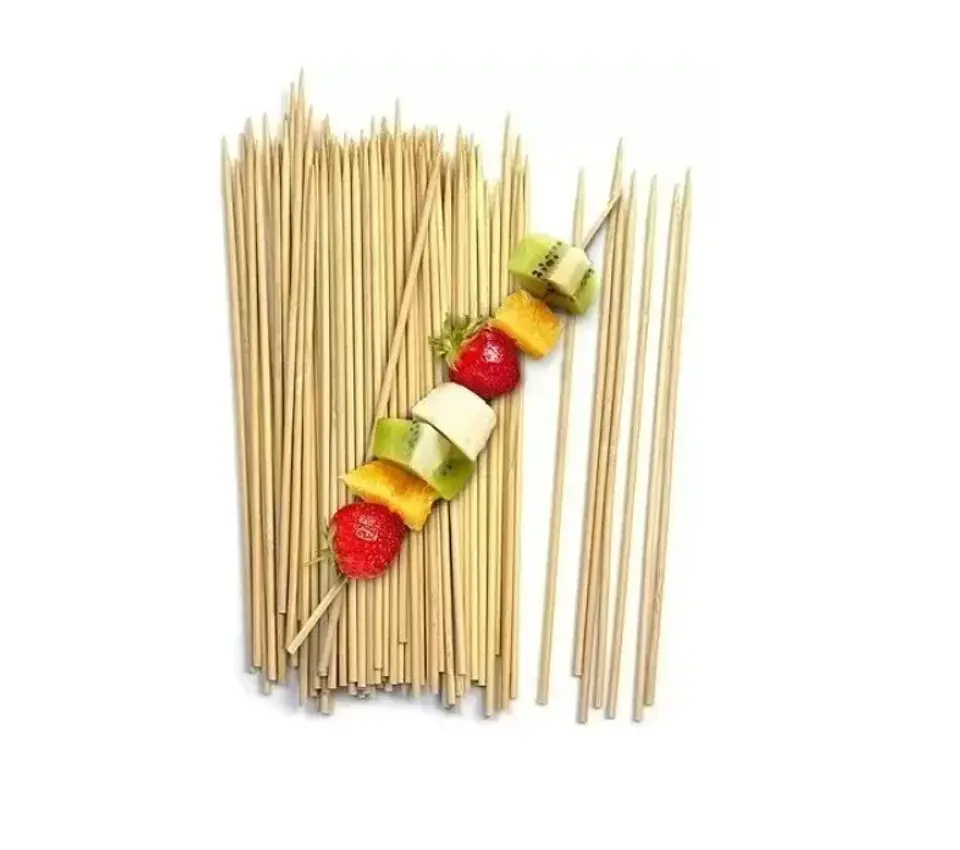 Palitos para Brochetas - 4.0 mm x 40 cm - 100 Unidades  1