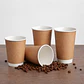 Vaso Kraft 16 oz - Té/Café - Paquete de 50 Unidades (sin tapa) - Miniatura 8