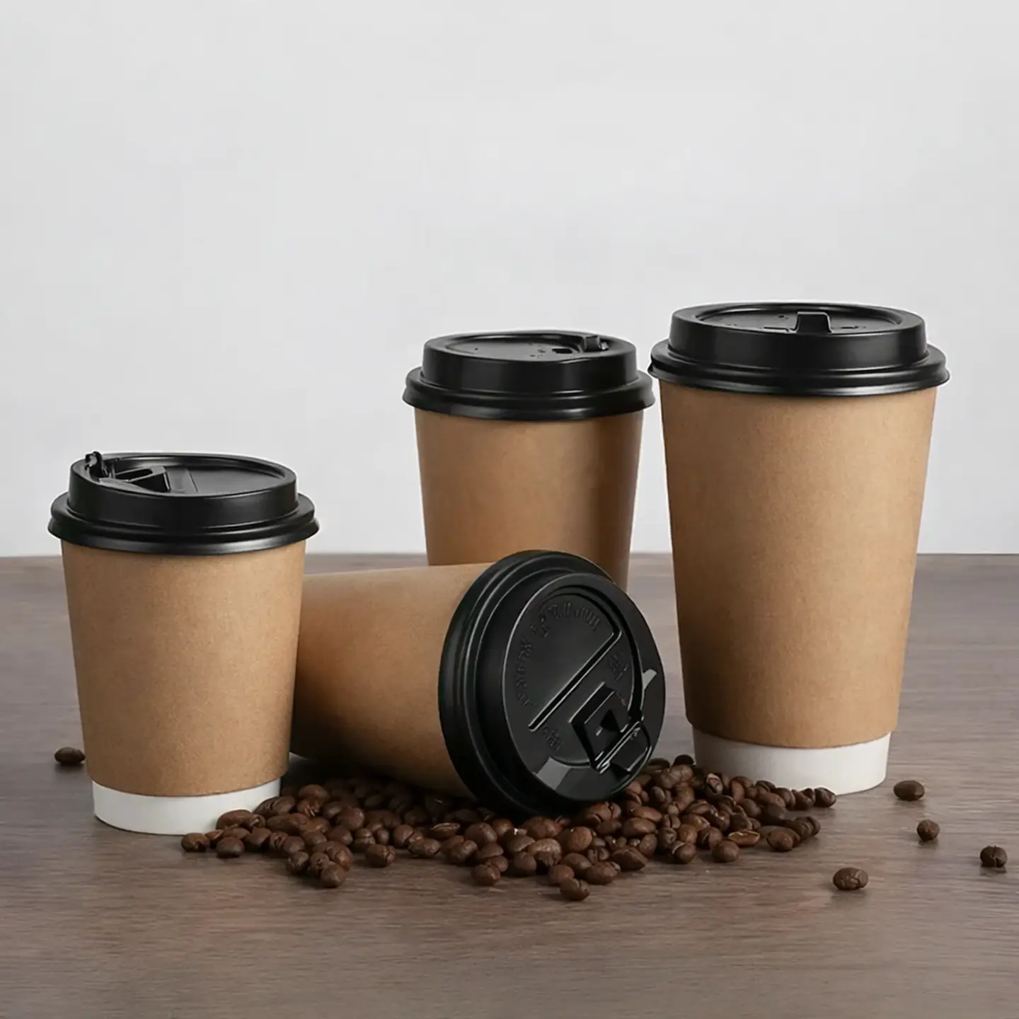Vaso Kraft 8 oz, Con Tapa negra - Té/Café - Paquete de 50 Unidades  6