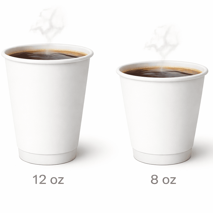 Vaso Kraft 8 oz Blanco - Té/Café - Paquete de 50 Unidades (sin tapa) 3