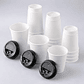 Vaso Kraft 8 oz Blanco Con Tapa - Té/Café - Paquete de 50 Unidades - Miniatura 6