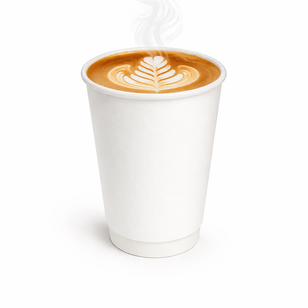 Vaso Kraft 12 oz Blanco - Té/Café - Paquete de 50 Unidades (sin tapa) 3