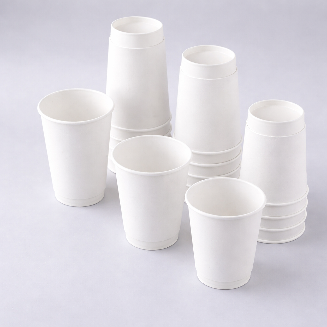 Vaso Kraft 12 oz Blanco - Té/Café - Paquete de 50 Unidades (sin tapa) 4