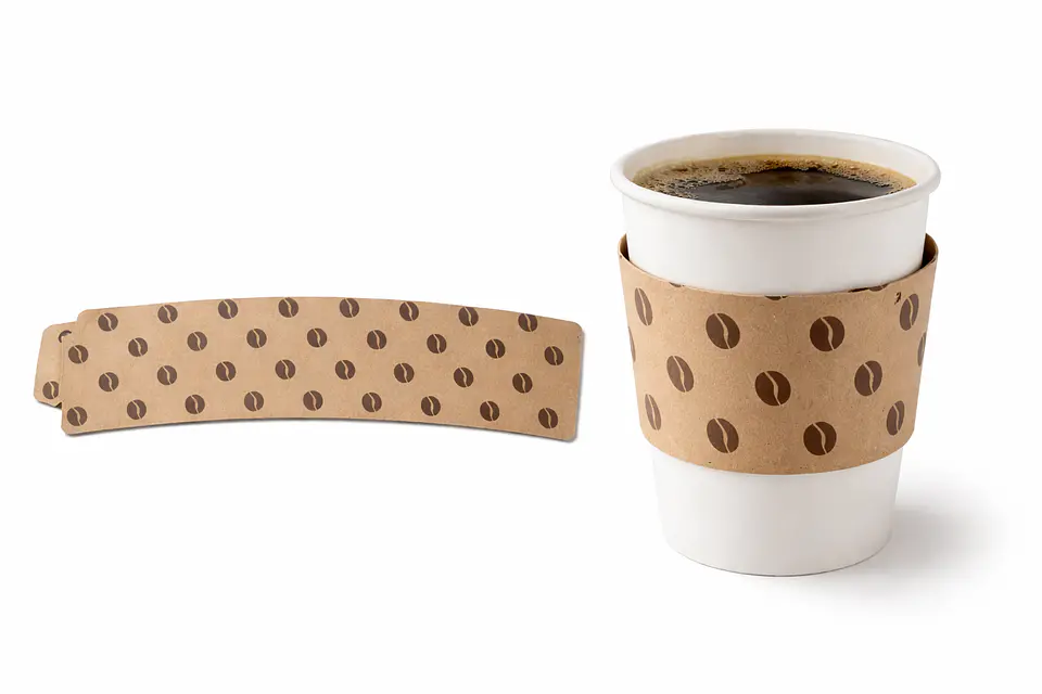 Collarines de Cartón Kraft para Vasos 8, 12 y 16 oz – Aislante Térmico | 50 Unidades 1