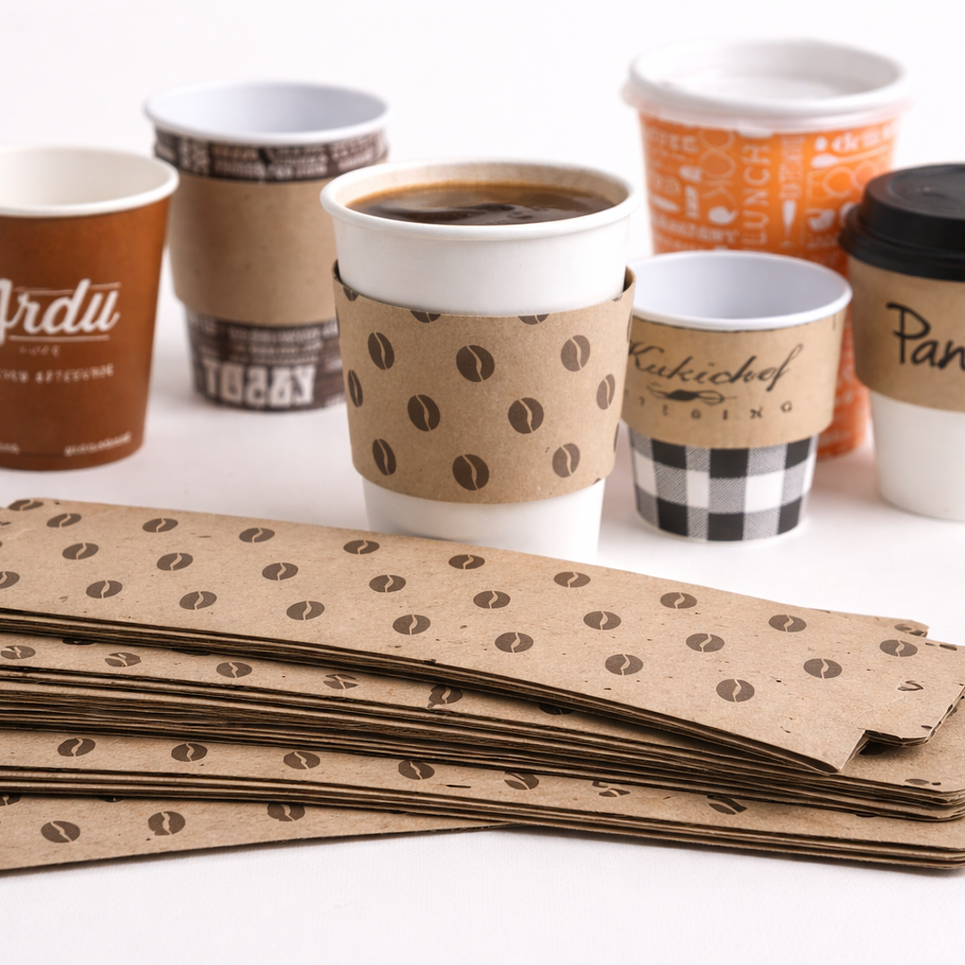 Collarines de Cartón Kraft para Vasos 8, 12 y 16 oz – Aislante Térmico | 50 Unidades 4