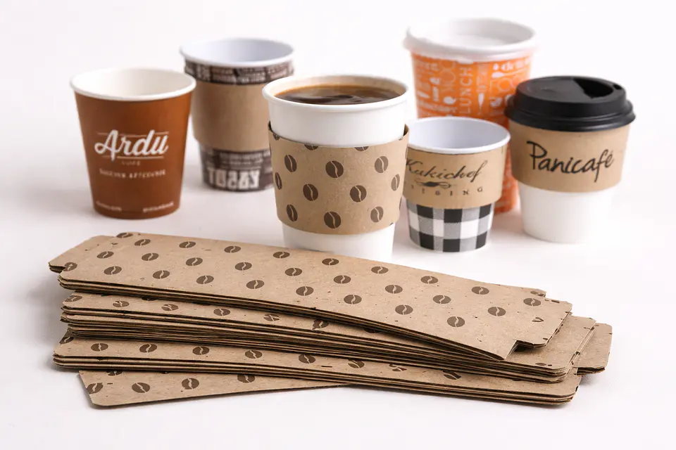 Collarines de Cartón Kraft para Vasos 8, 12 y 16 oz – Aislante Térmico | 50 Unidades 4
