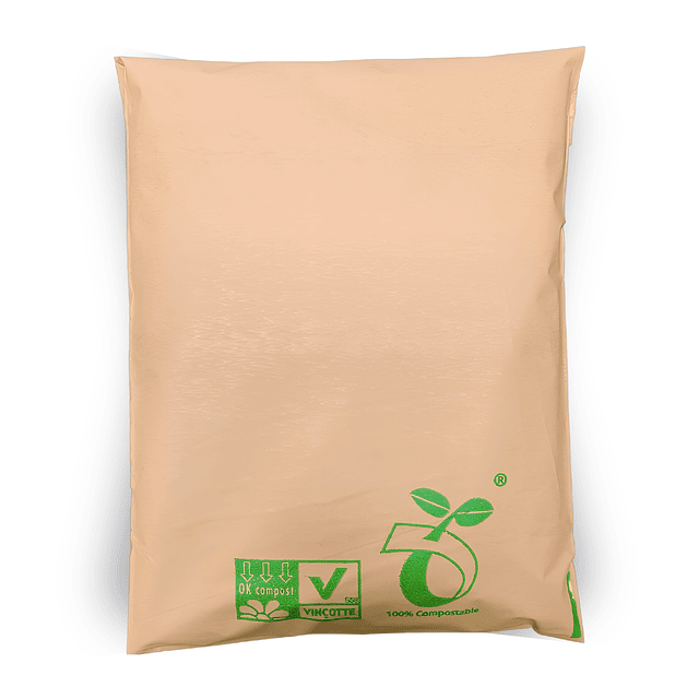 Compostable shipping bag - Beige