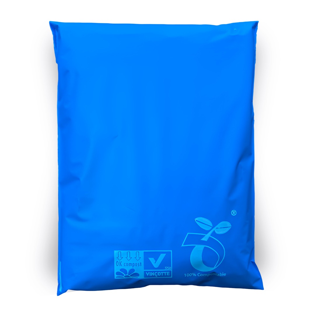Compostable shipping bag - Blue