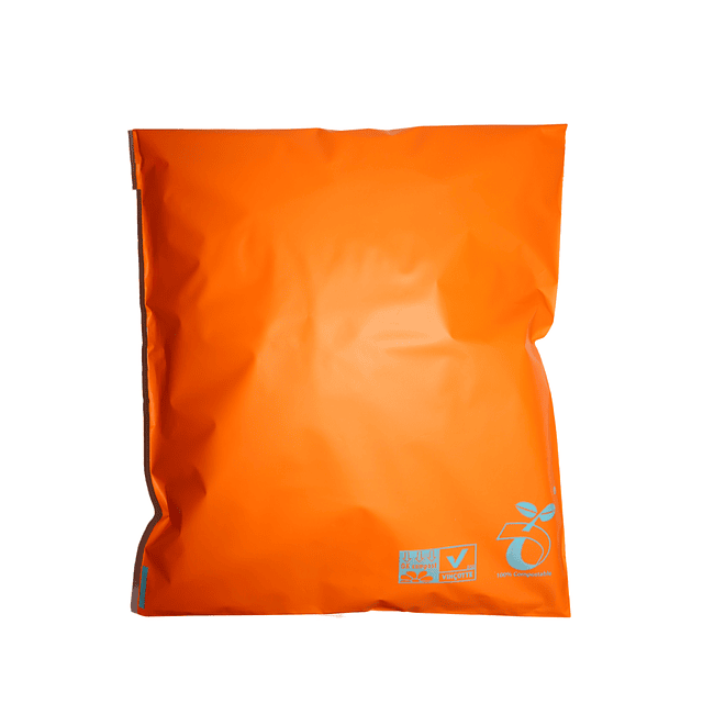 Bolsa compostable de envio - Naranja