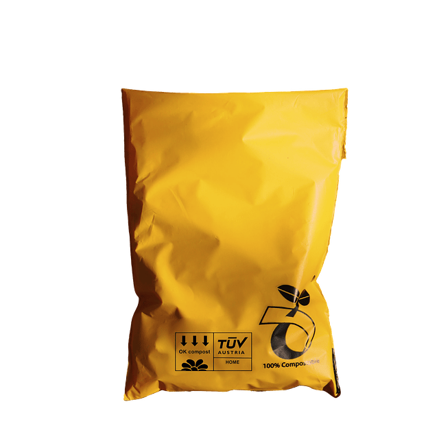 Bolsa compostable de envio - Amarillo