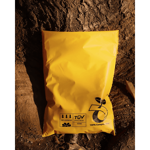 Bolsa compostable de envio - Amarillo