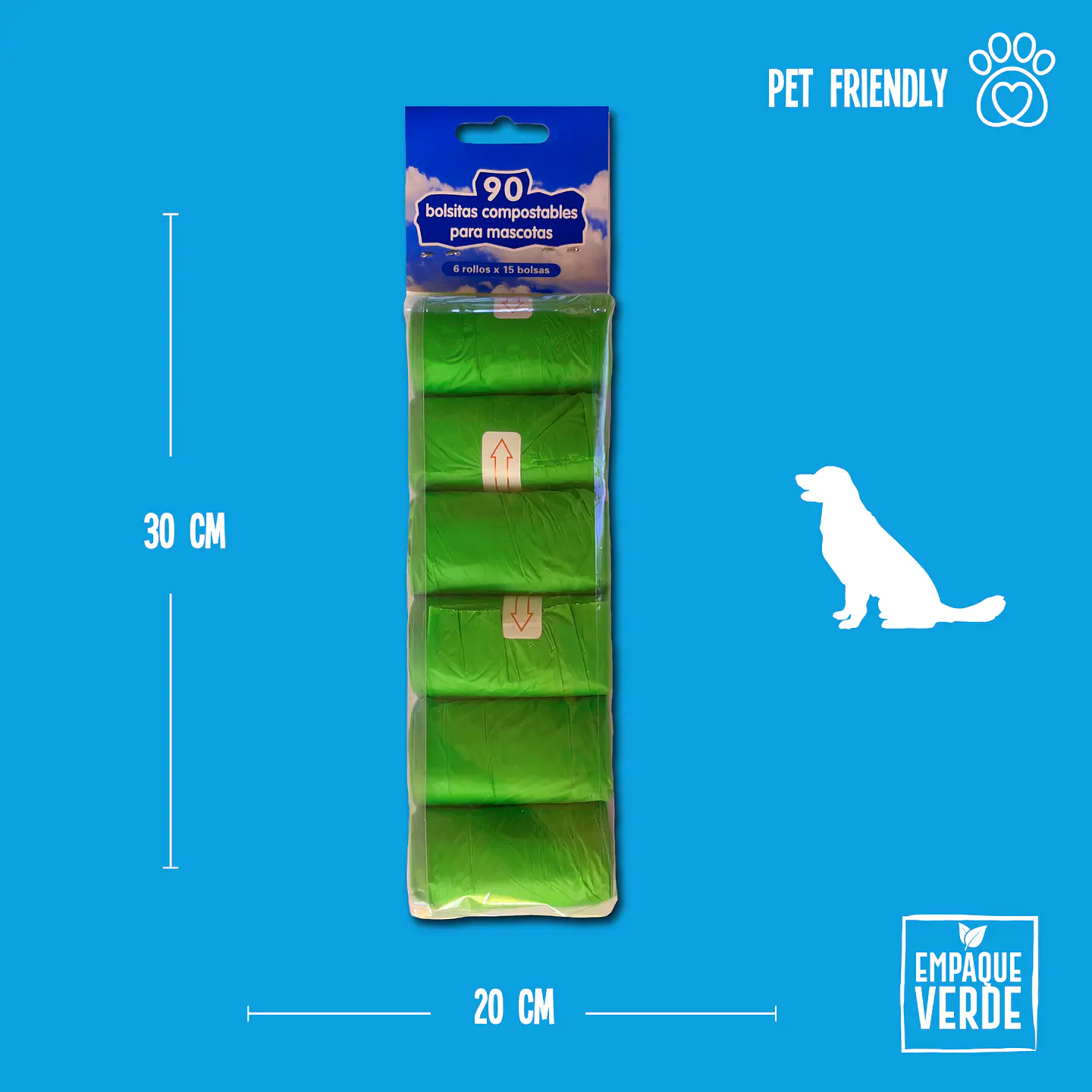 Bolsa Compostable Para Residuos De Mascotas 1