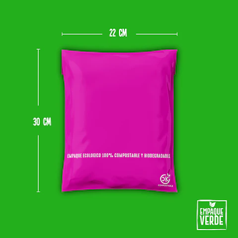Bolsa Compostable De Envío - Rosada OK