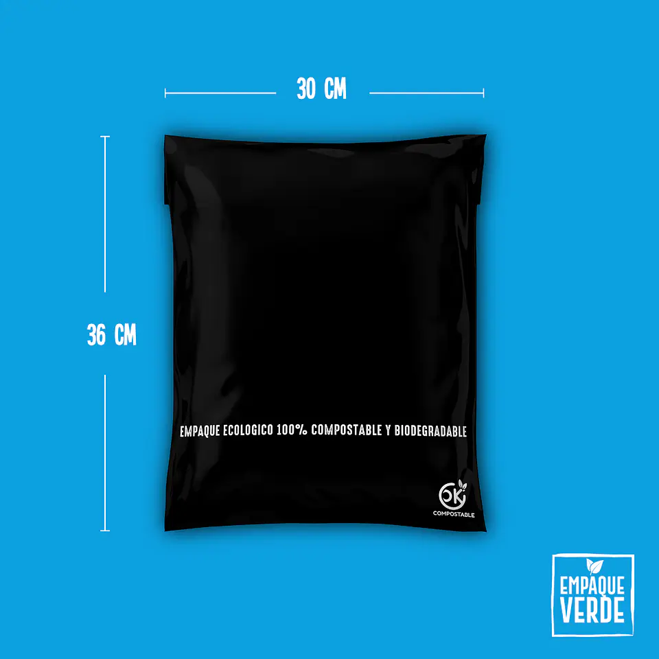 Bolsa Compostable De Envío - Negras OK 2