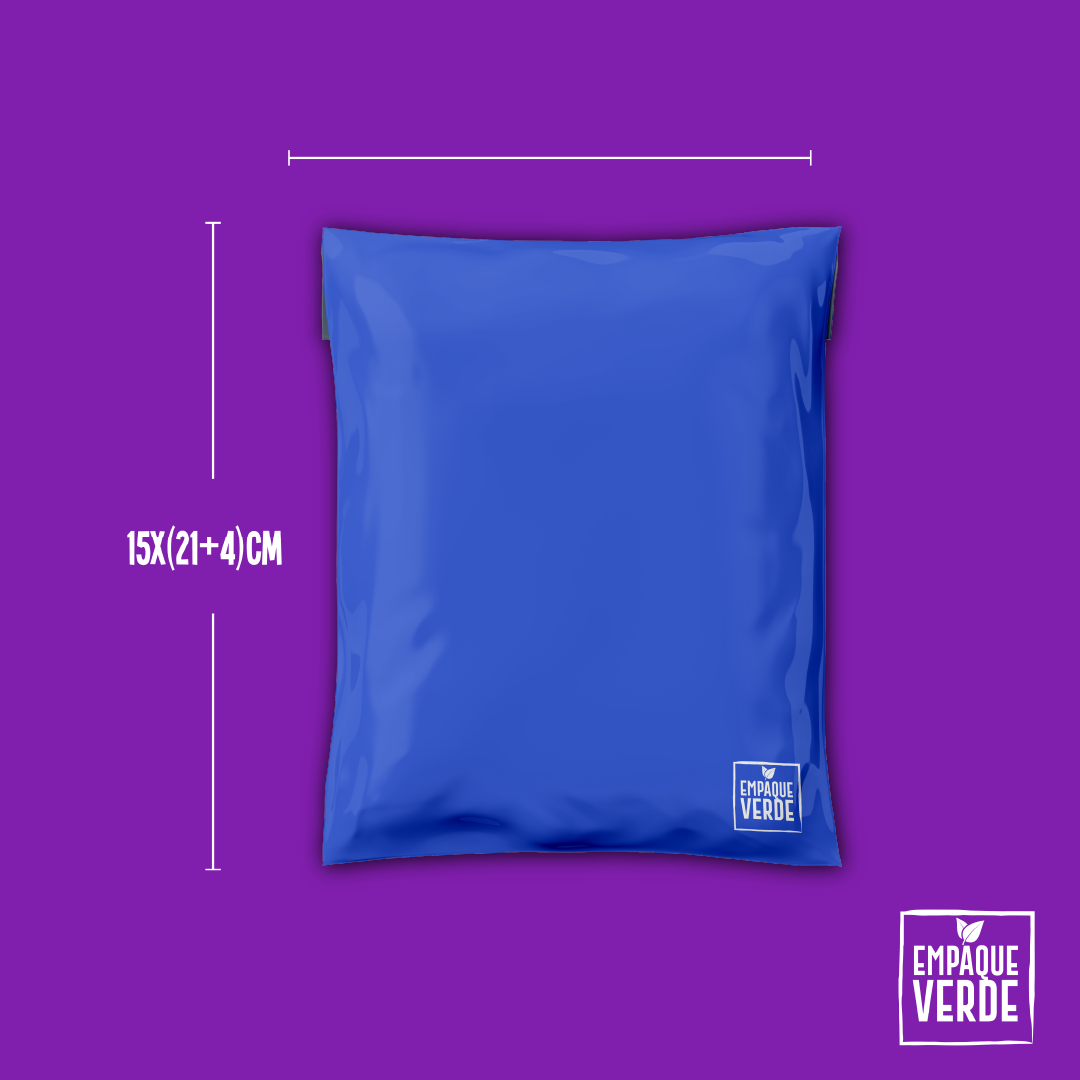 Bolsa Compostable De Envío - Azul GENERICA