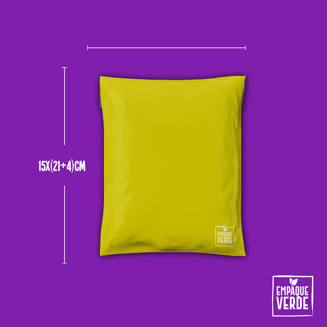 Bolsa Compostable De Envío - Amarilla GENERICA
