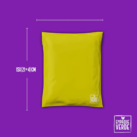 Bolsa Compostable De Envío - Amarilla GENERICA