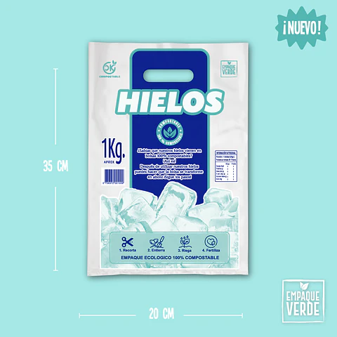 Bolsa Compostable Para Hielo - EV