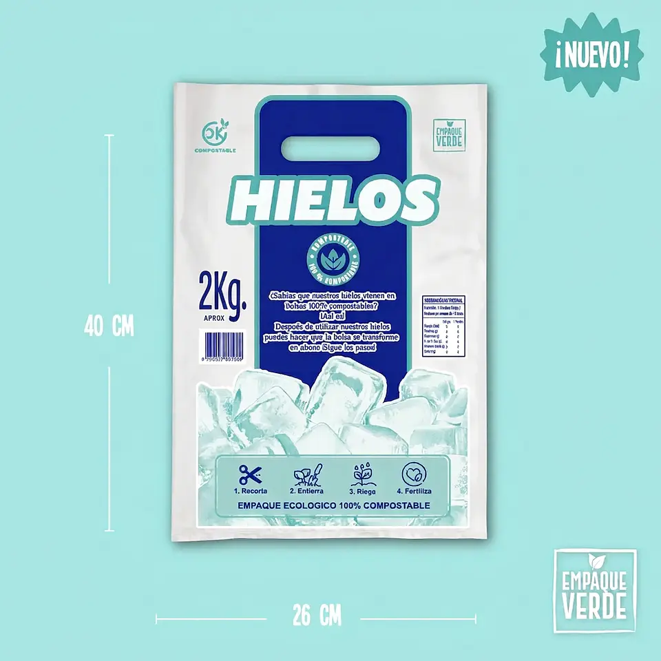 Bolsa Compostable Para Hielo -EV 1