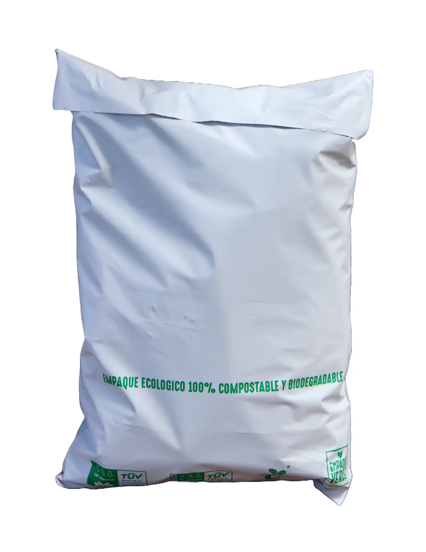 White compostable shipping bags - Personalized 1 color 1