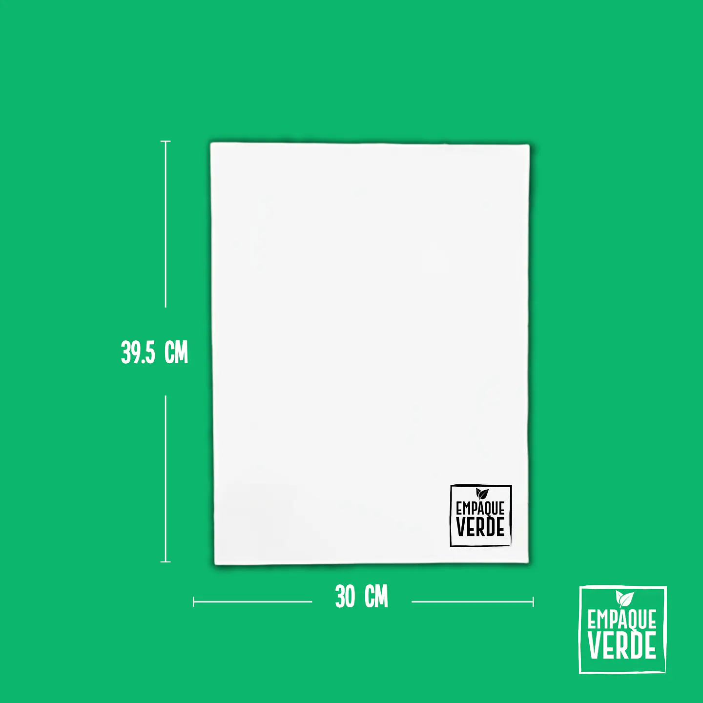 Sacola compostável plana 30x39 – 50 unidades 1