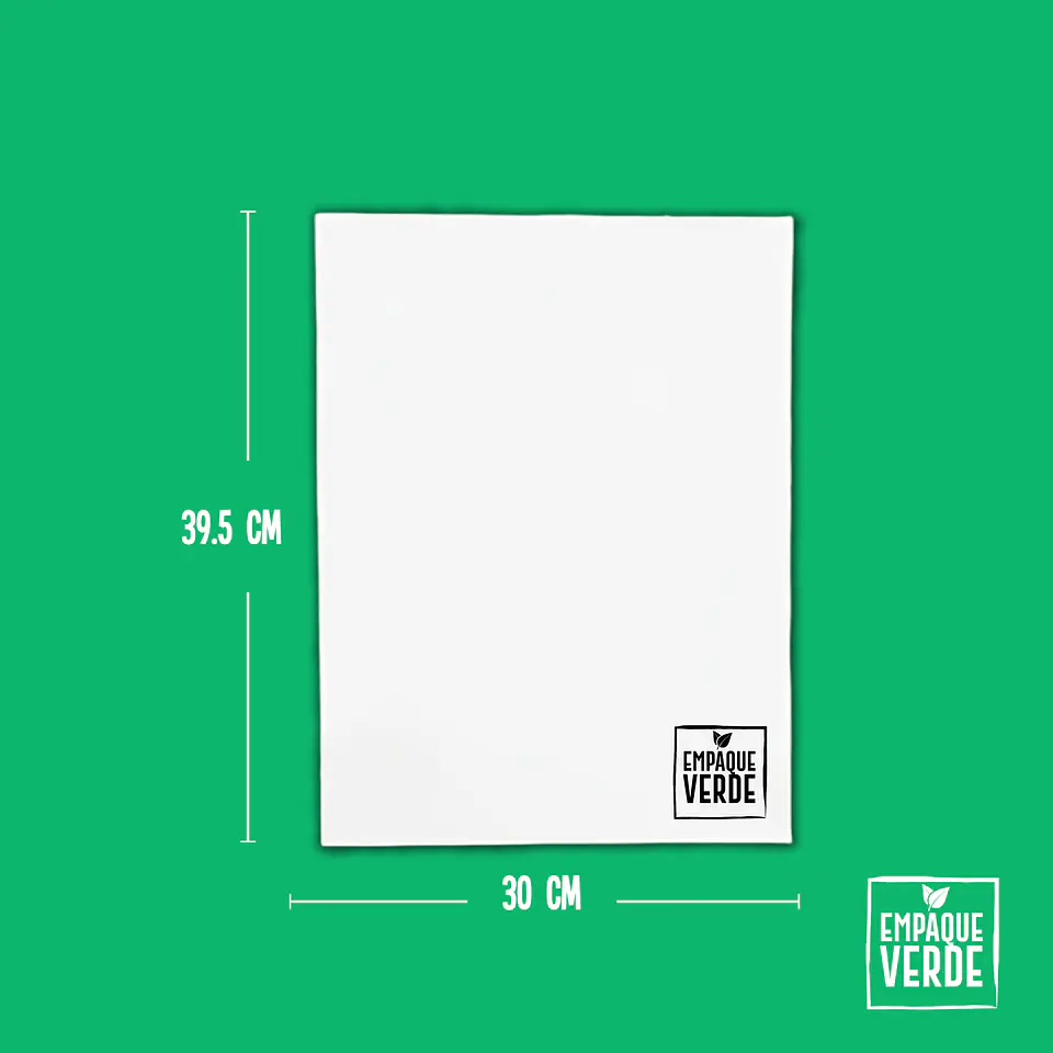 Sacola compostável plana 30x39 – 50 unidades 1
