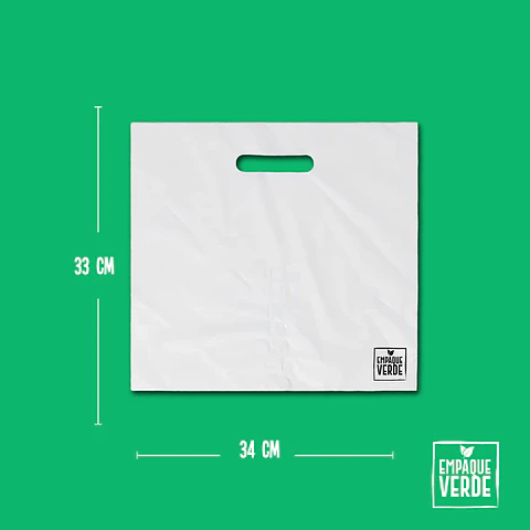 Sacola para copos compostável 33x34 - 50 unidades