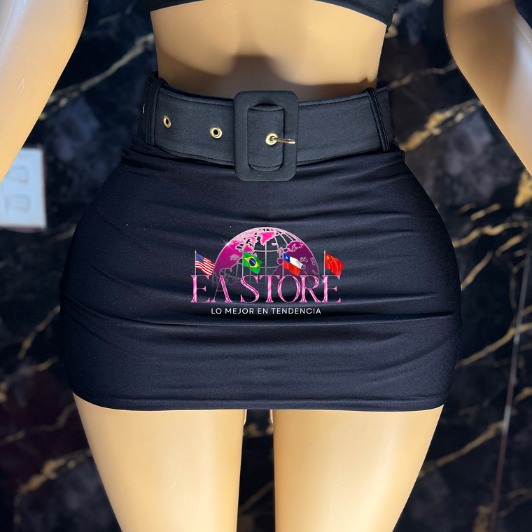 FALDA CON CINTURÓN🇧🇷 1