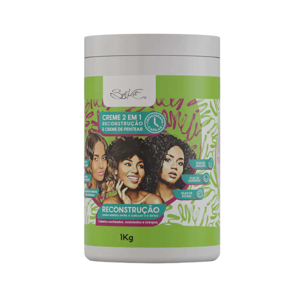 Crema 2 en 1 Reconstrucción 1 Kg – Repara desde adentro la fibra capilar 2