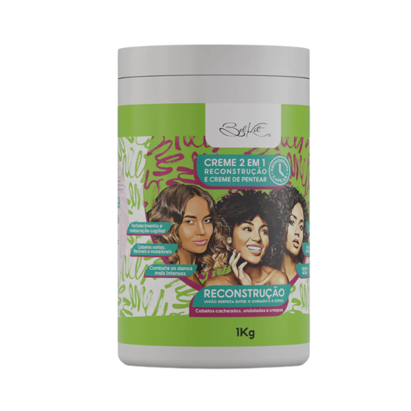 Crema 2 en 1 Reconstrucción 1 Kg – Repara desde adentro la fibra capilar 3