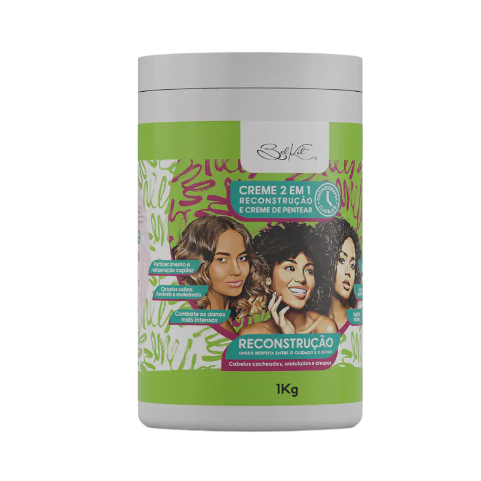 Crema 2 en 1 Reconstrucción 1 Kg – Repara desde adentro la fibra capilar 3