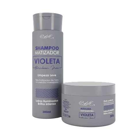 Matizador Violeta Kit Shampoo + Máscara
