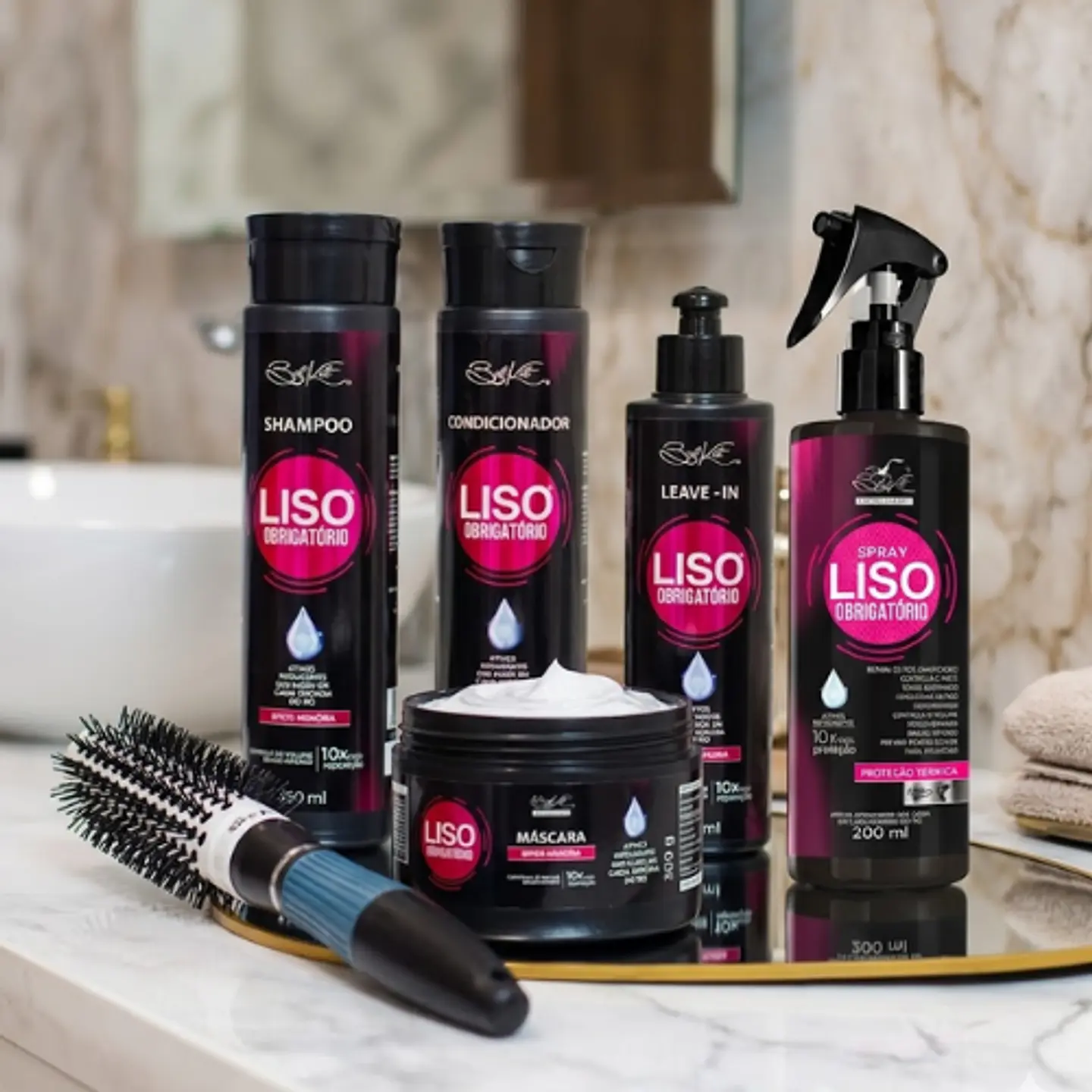 Pack Liso Obligatorio en Casa + Spray Finalizador | Reparación, Brillo y Control Frizz 1