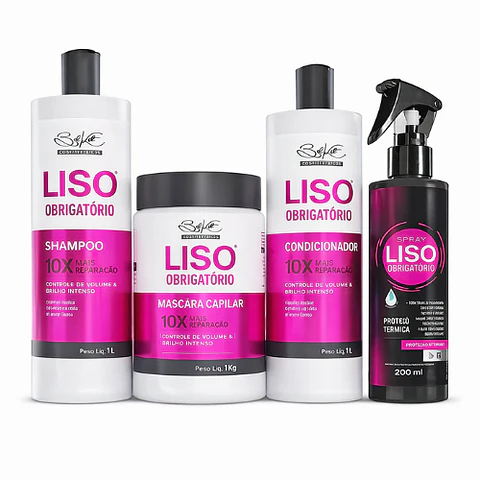 Pack Liso Obligatorio 1Kg + Spray 200ml | Tratamiento Profesional Anti Frizz y Reparación Capilar