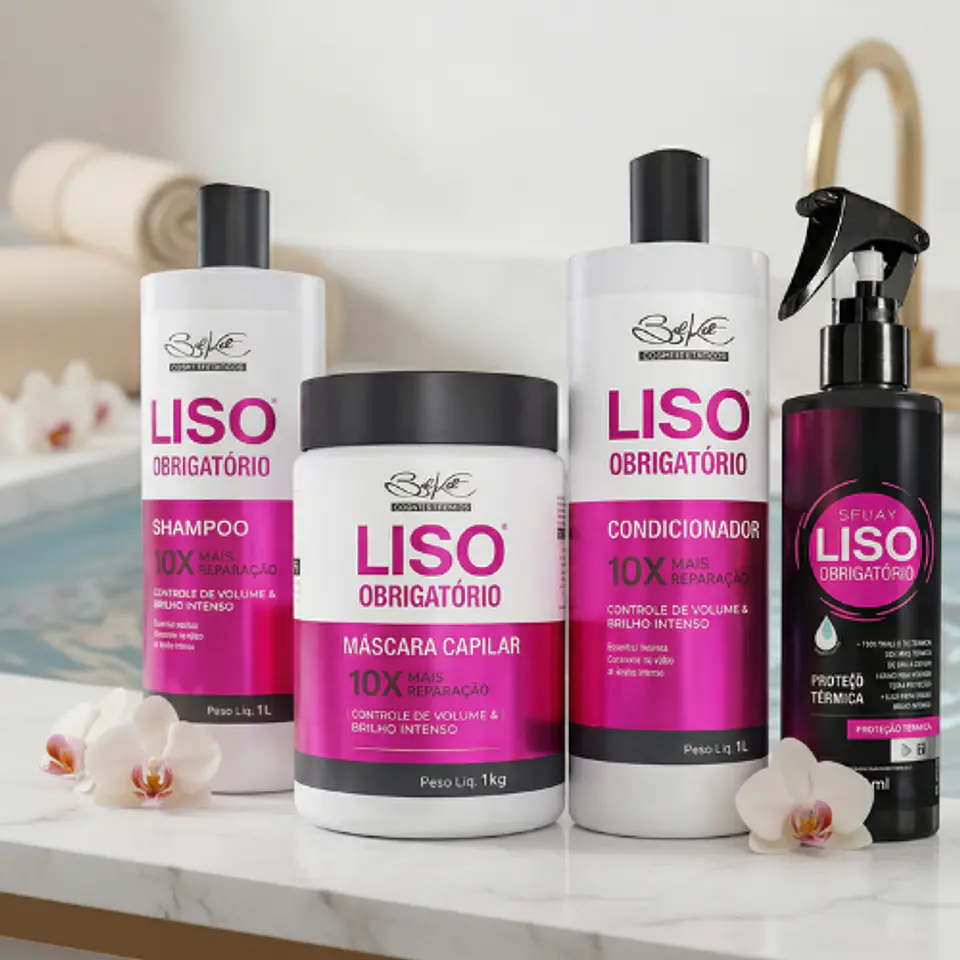 Pack Liso Obligatorio 1Kg + Spray 200ml | Tratamiento Profesional Anti Frizz y Reparación Capilar 2