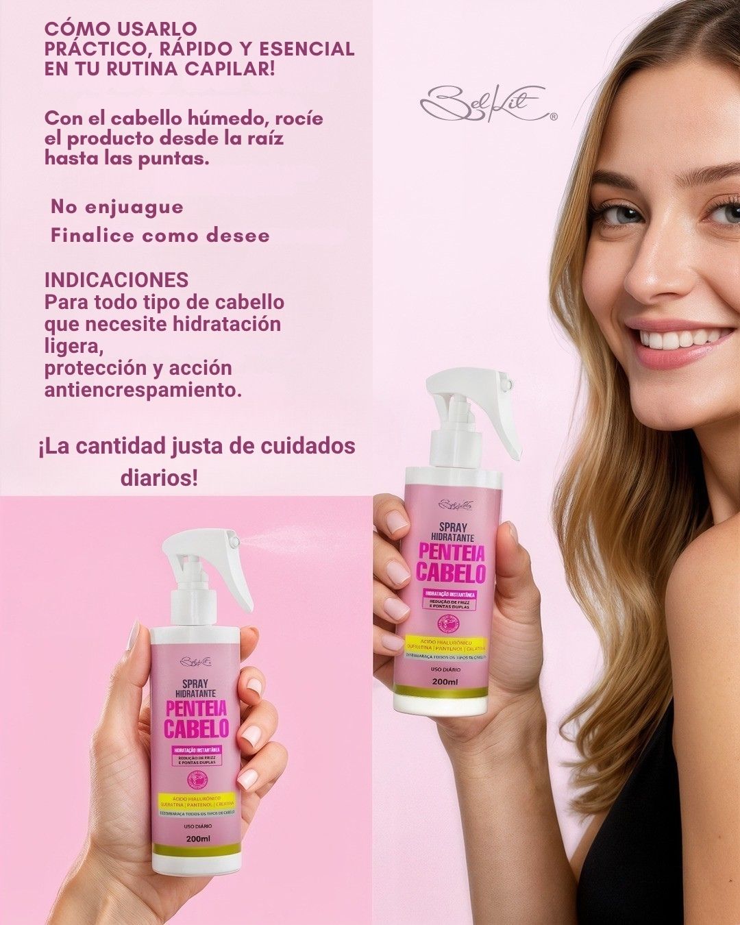 El tip para que peinar el cabello no termine en quiebre ✨